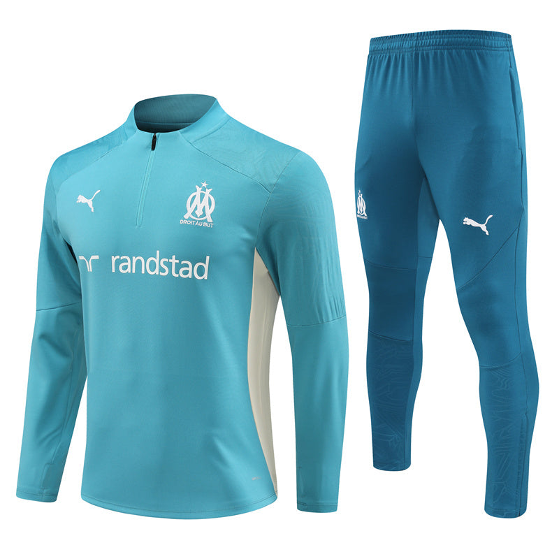 Survêtement Marseille OM Homme 2024 2025 Bleu Foot Sport