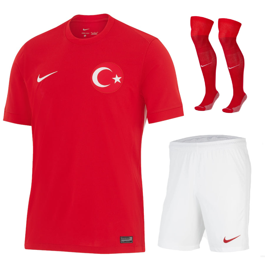 MAILLOT-KIT-ENFANT-TURQUIE-ROUGE-EXTERIEUR-2024-2025