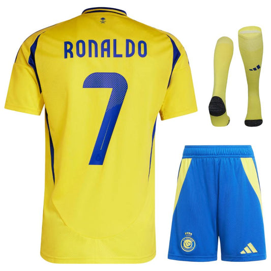 Maillot-Kit-Enfant-AL-Nassr-Ronaldo-Domicile-2024-2025