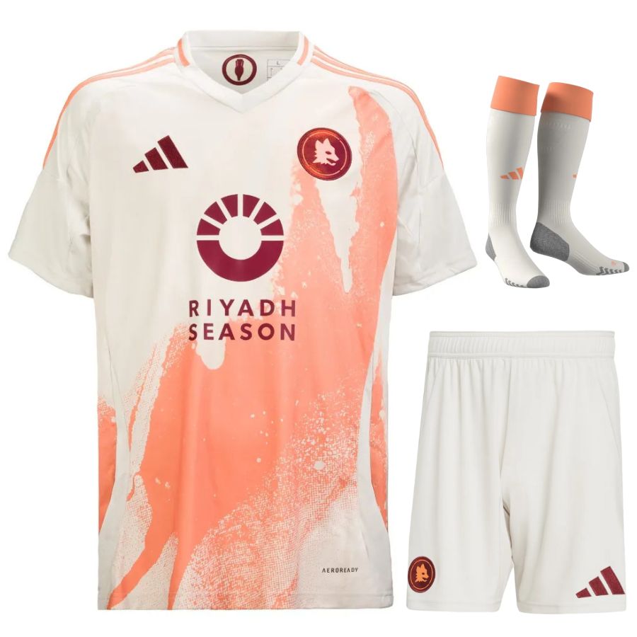 Maillot-Kit-Enfant-AS-Roma-Exterieur-2024-2025