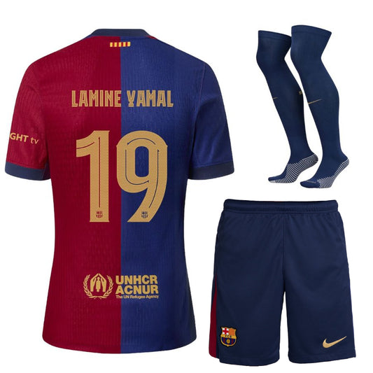 Maillot-Kit-Enfant-Barca-2024-2025-Domicile-Lamine-Yamal