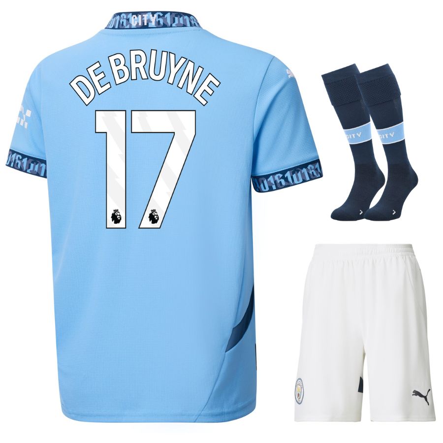 Maillot-Kit-Enfant-Manchester-City-Domicile-2024-2025-De-Bruyne