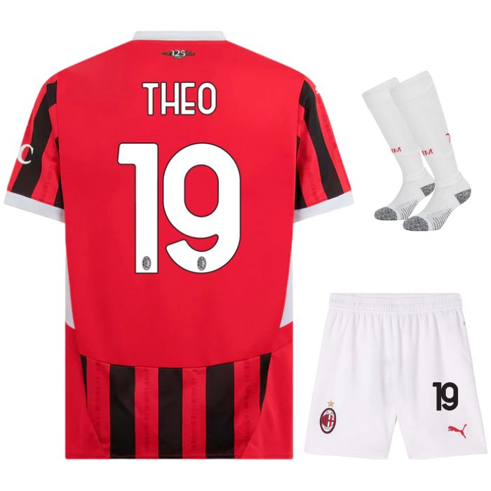 Maillot Enfant Ac Milan Domicile 2024 2025 Blanc