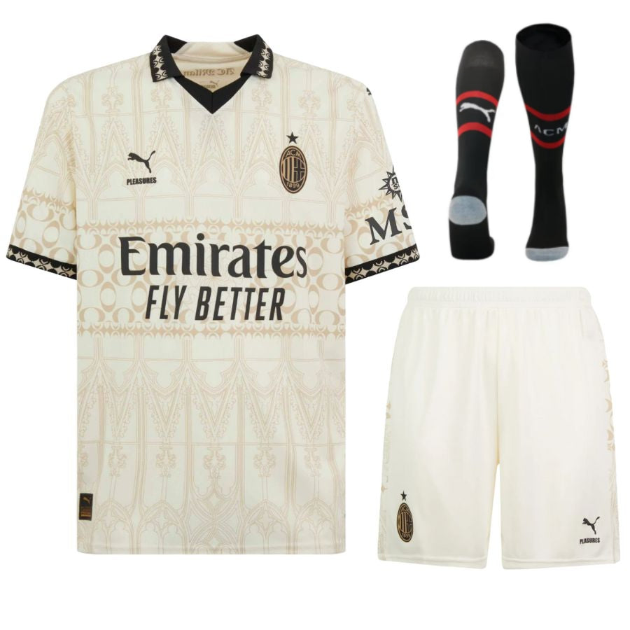 Maillot-Kit-Enfant-Milan-AC-X-Pleasures-Blanc-2023-2024-1