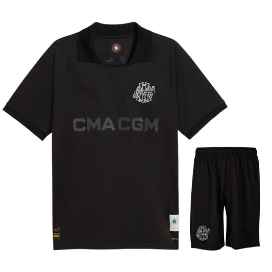 Maillot-Kit-Enfant-OM-125-ans-Anniversaire-Noir