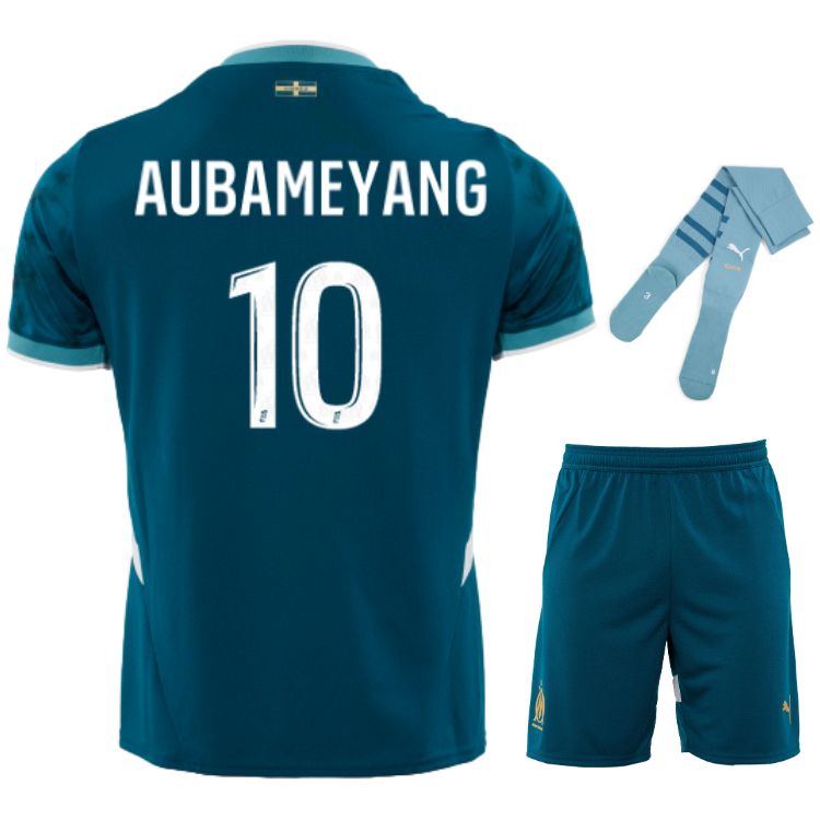 Maillot-Kit-Enfant-OM-Exterieur-2024-2025-Aubameyang