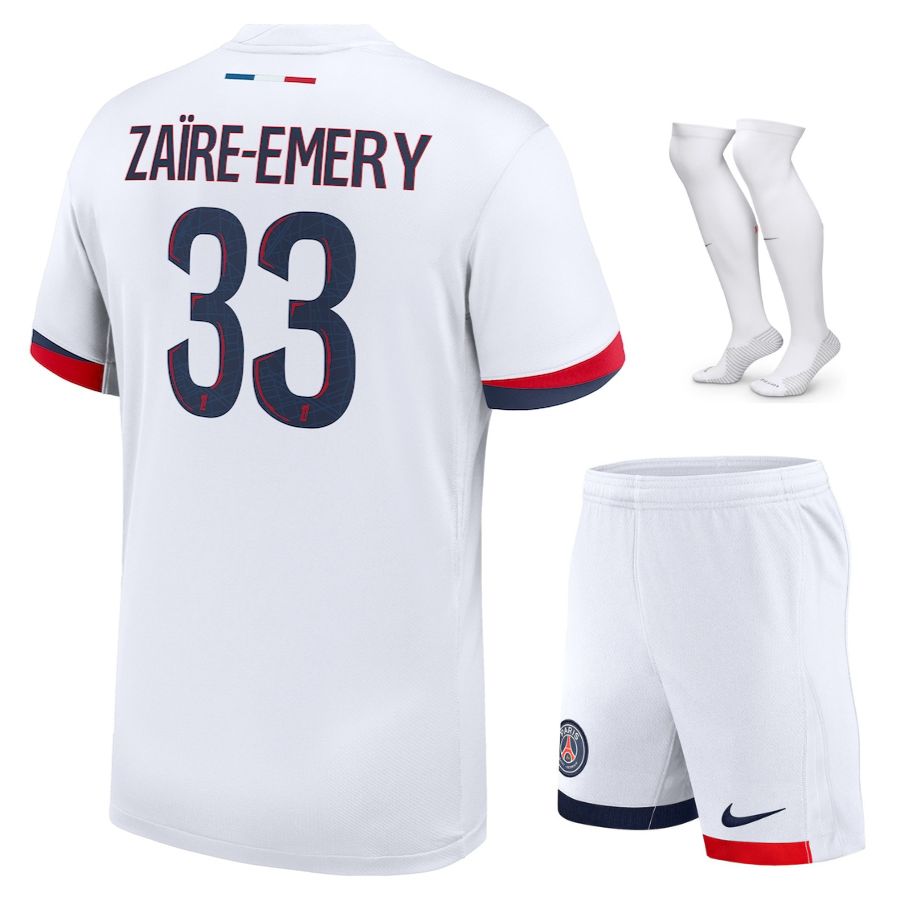 Maillot-Kit-Enfant-PSG-Exterieur-2024-2025-Zaire-Emery