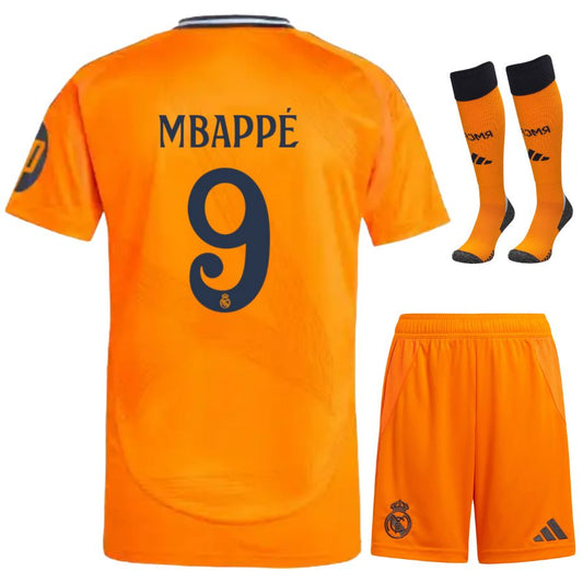 Maillot-Kit-Enfant-Real-Madrid-Exterieur-2024-2025-Mbappe