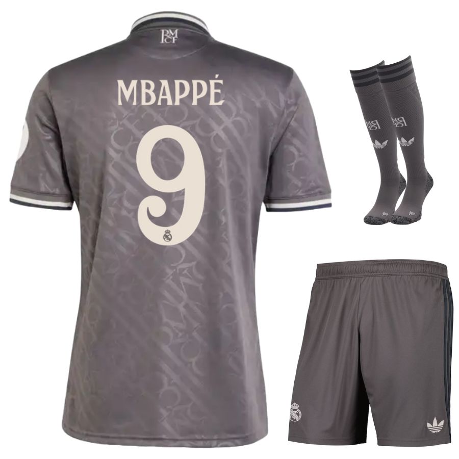 Maillot-Kit-Enfant-Real-Madrid-Third-2024-2025-Mbappe