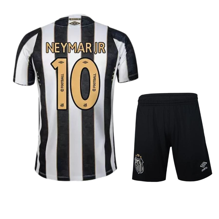 Maillot-Kit-Enfant-Santos-2024-2025-Neymar-JR-Noir