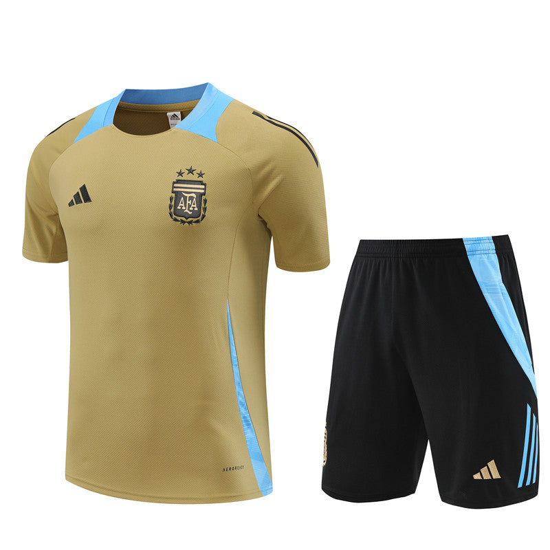 Maillot-Short-Training-Argentine-Or-Homme-2024-2025