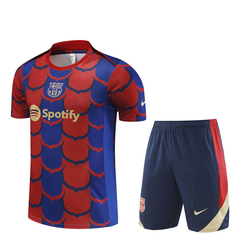 Maillot-Short-Training-Barcelone-Rouge-Homme-2024-2025