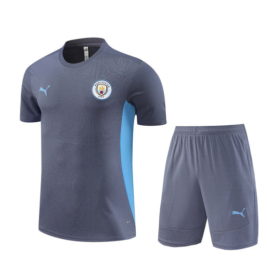 Maillot-Short-Training-Manchester-City-Gris-Homme-2024-2025