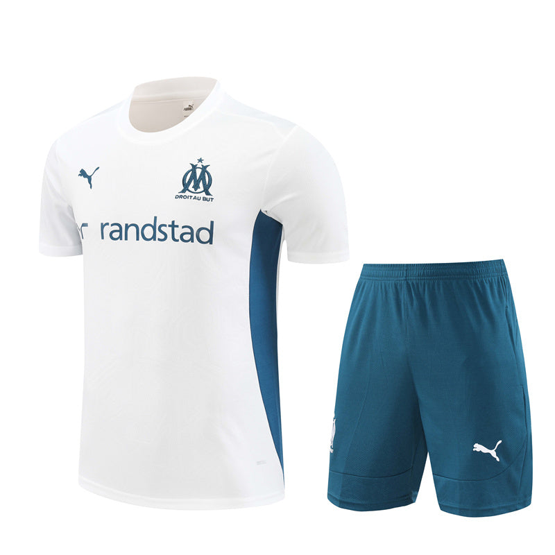 Maillot-Short-Training-Marseille-Blanc-Homme-2024-2025