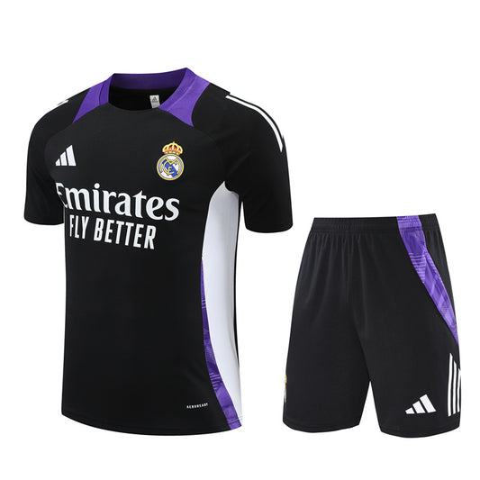 Maillot-Short-Training-Real-Madrid-Noir-Violet-Homme-2024-2025