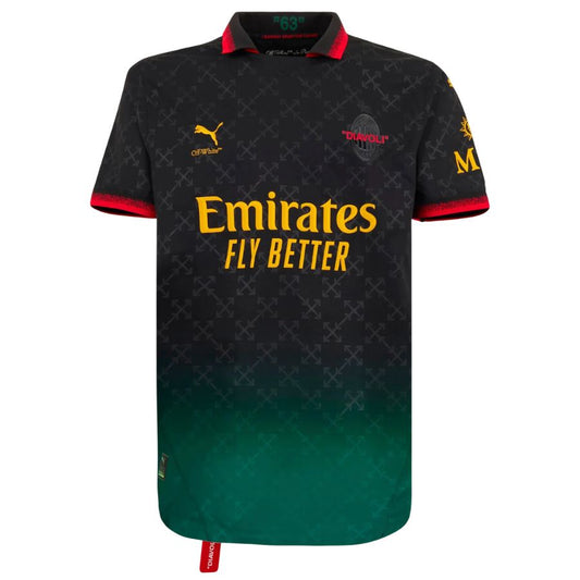 Maillots-Milan-AC-Fourth-Off-White-Noir-2024-2025