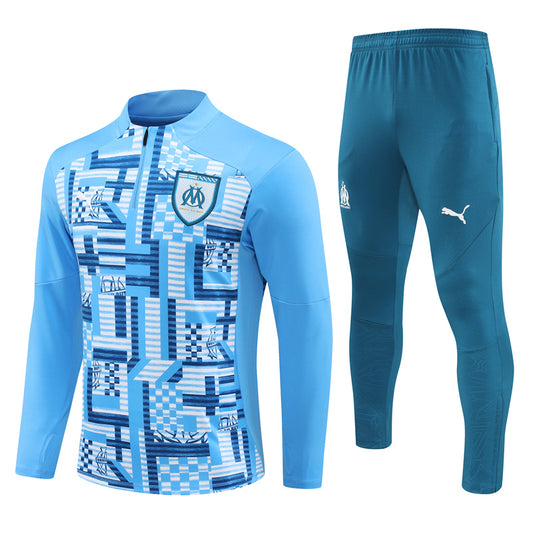 Survetement-Enfant-Marseille-Training-Foot-2024-2025-Bleu-Mix