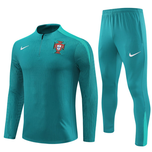 Survetement-Enfant-Portugal-Foot-2024-2025-Vert