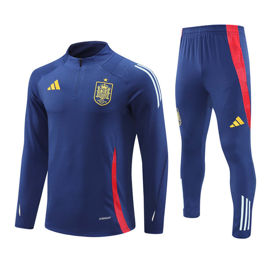 Survetement-Enfant-Training-Espagne-2024-2025-Bleu