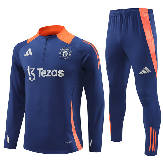 Survetement-Enfant-Training-Manchester-United-2024-2025-Bleu