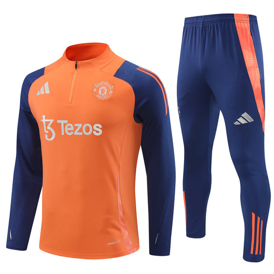 Survetement-Enfant-Training-Manchester-United-2024-2025-Orange