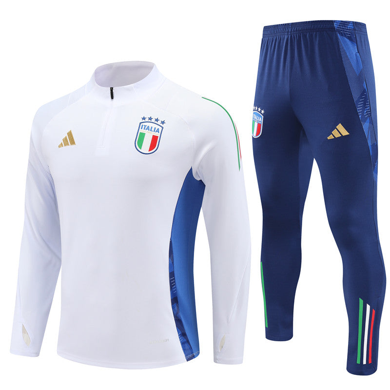 Survêtement Italie Homme 2024 2025 Blanc Foot Sport