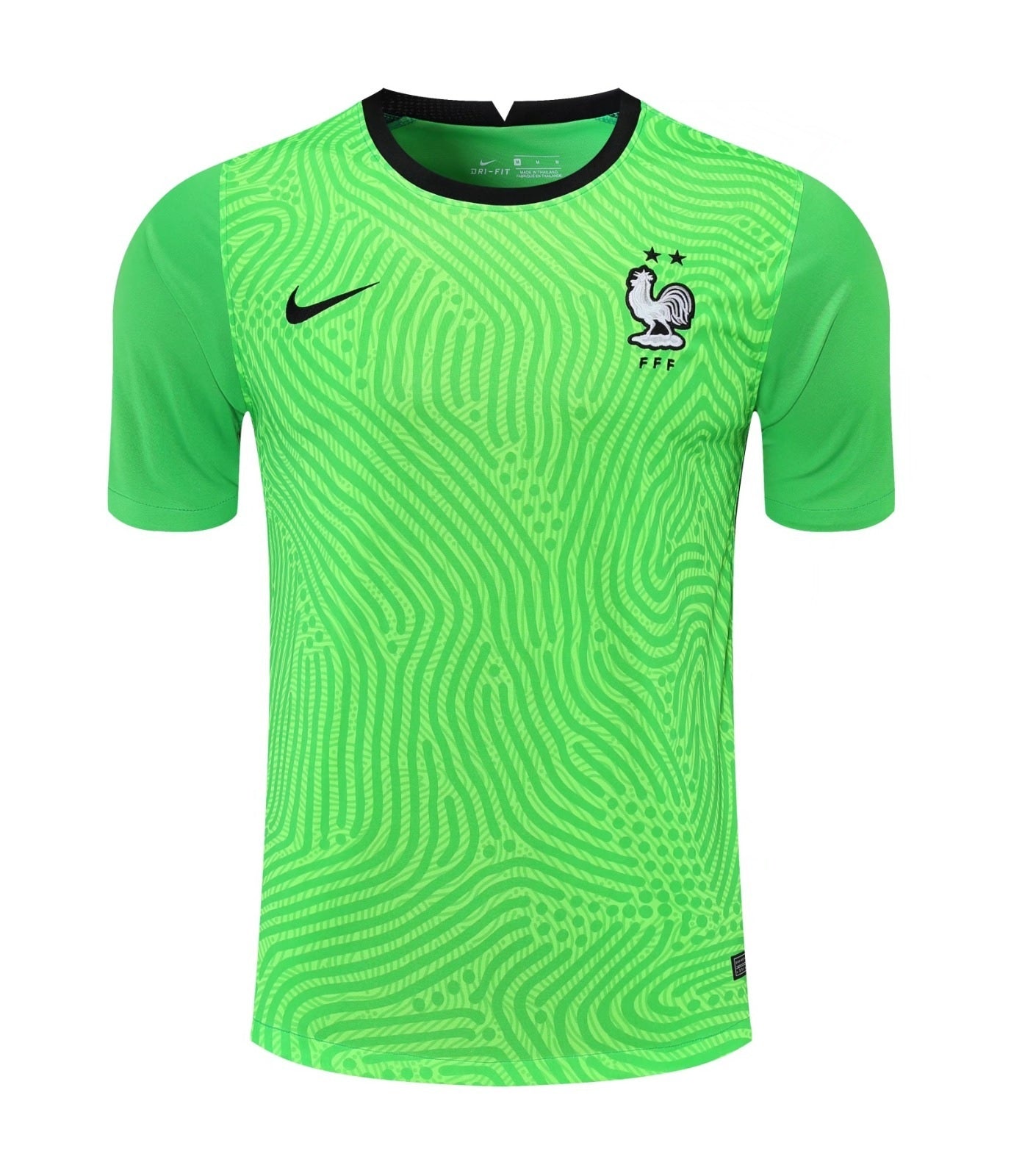 Maillot Gardien France Homme 2023 Vert Noir Foot Sport