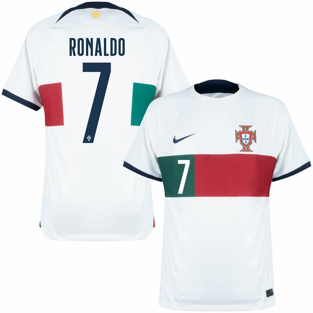 22-23 Qatar Coupe du Monde Portugal Domicile 7 Maillot Ronaldo Costume  d'Entraînement de Football à Manches Courtes pour Garçons Adultes 