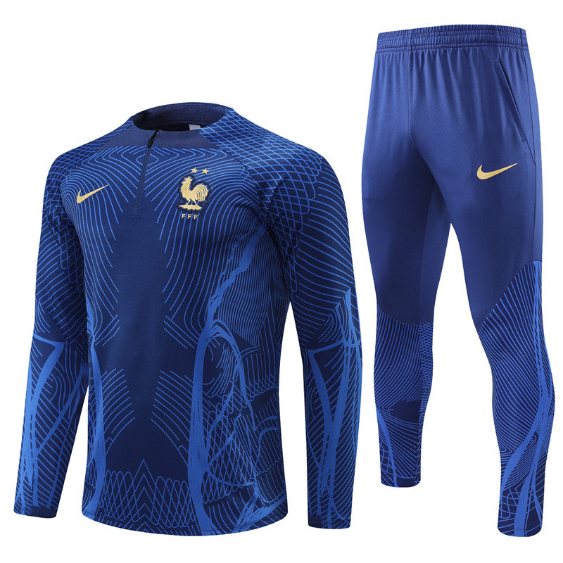 Survetement France Bleu 2023 Homme Foot Sport